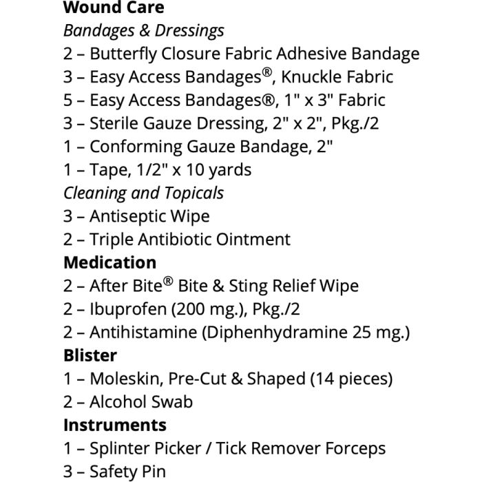 ULTRALIGHT & WATERTIGHT First Aid Kit