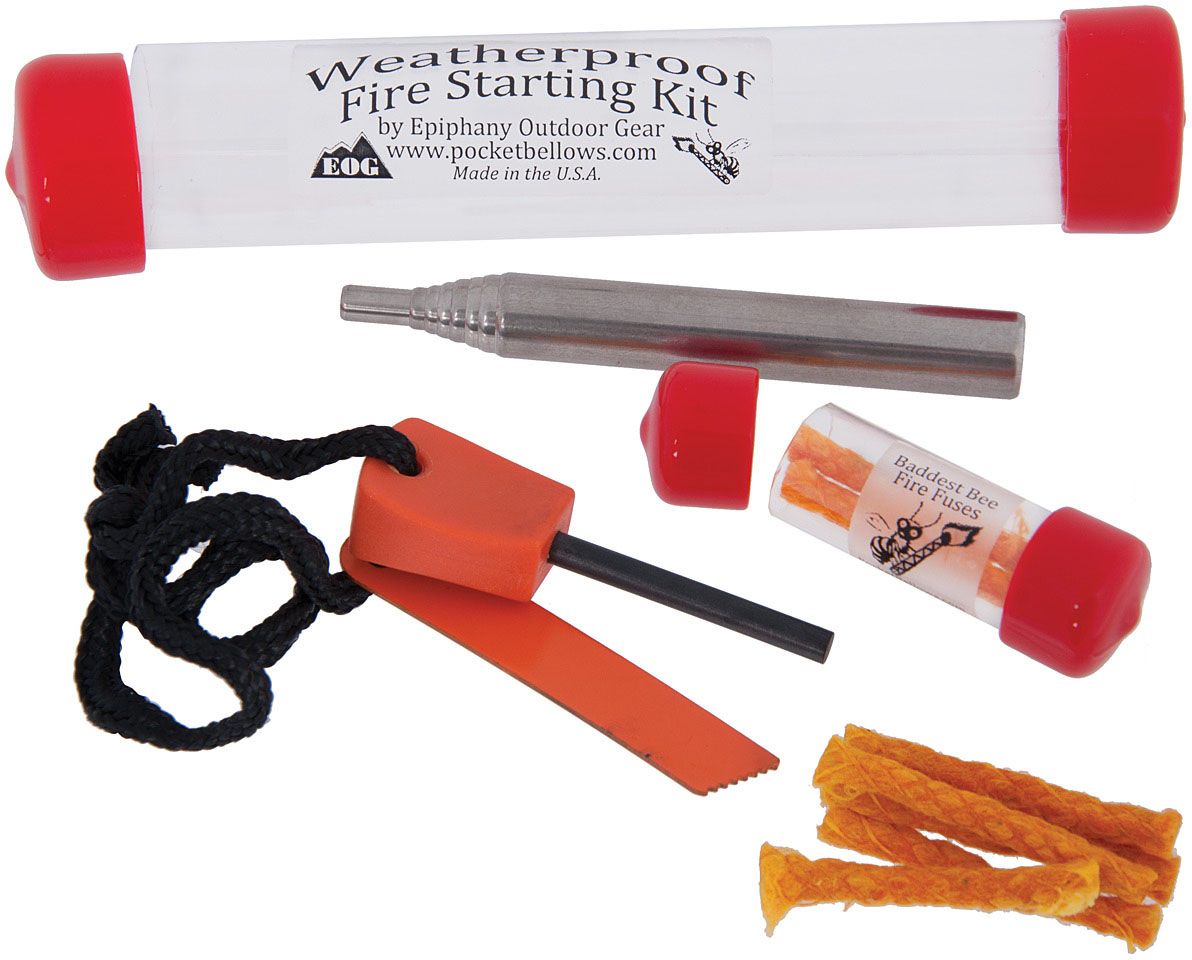 BELLOWS-BASED FIRE STARTING KIT