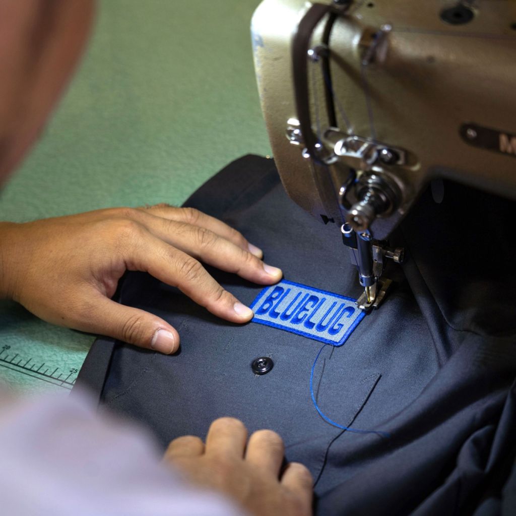 Blue Lug Logo Patch