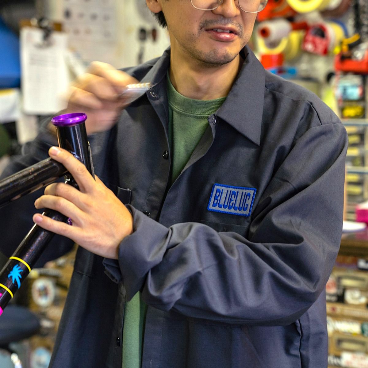 Blue Lug Logo Patch
