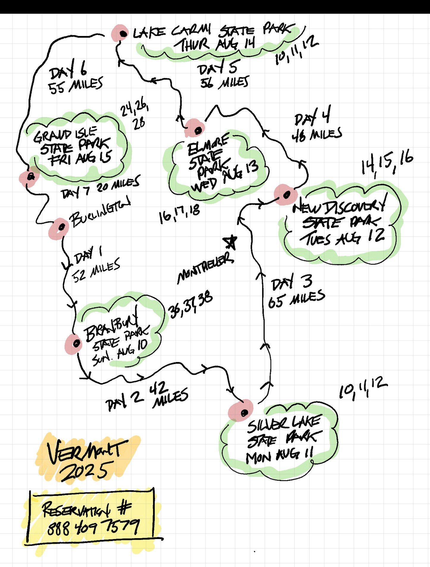 2025 Tour 6: Vermont: August 10-16