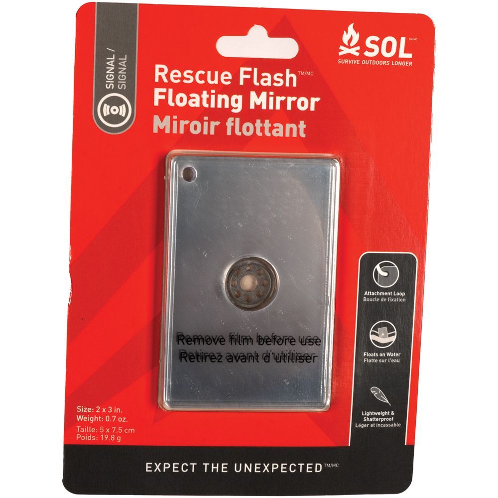 RESCUE FLOATING SIGNAL MIRROR