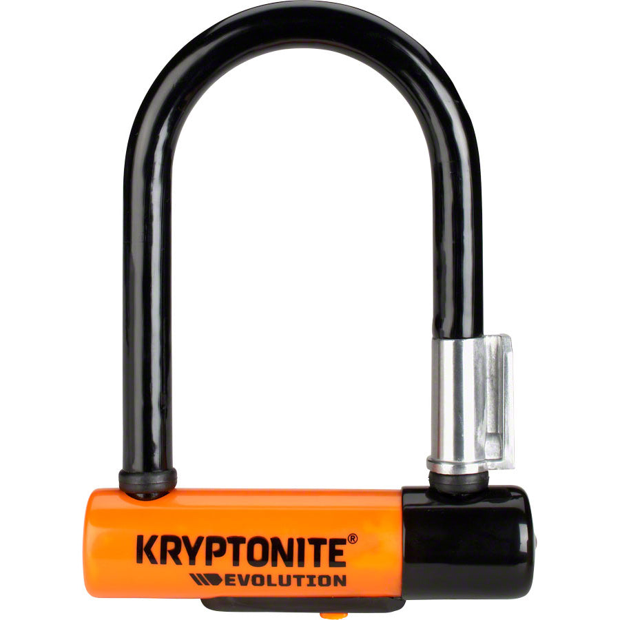 Kryptonite Evolution Series U-Lock - 3.25 x 5.5", Keyed, Black, Includes bracket
