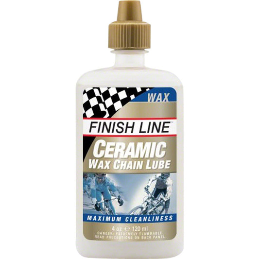 Finish Line Ceramic Wax Bike Chain Lube - 4 fl oz, Drip