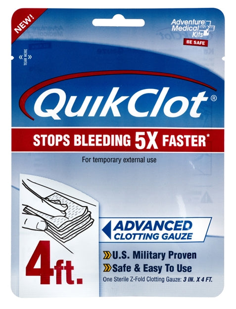 Amk Quikclot Gauze 3 Inch X 4 Foot