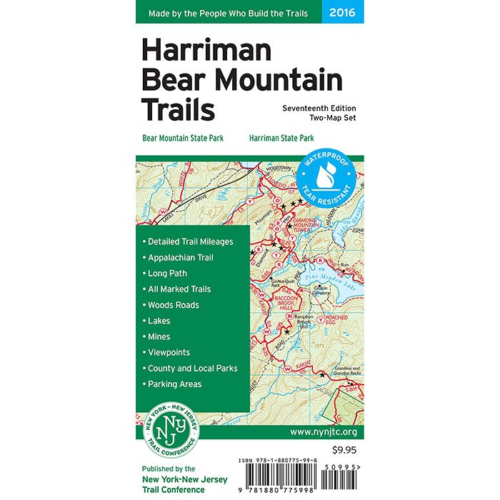 HARRIMAN BEAR MOUNTAIN TRAILS MAP